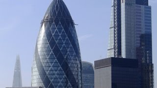 The Gherkin  the most iconic skyscraper in the City of London 2014 [upl. by Nerfe]