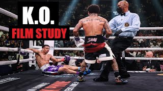 Tank Davis vs Rolly Romero  Film Study  One Punch KO [upl. by Ahsemit]