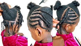 This Cornrow will shock you wait for it Try it on your childs hair and she will thank you [upl. by Georgette]