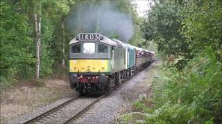 D7628 amp 25262 leaving Bridgnorth 2nd October 2024 [upl. by Alfred383]