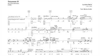 Berio  Sequenza III score HD [upl. by Brouwer]