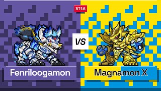 Digimon TCG Fenriloogamon vs Magnamon X BT16 Match [upl. by Reider823]