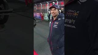 Checo Perez confundido con la presentación al inicio del desfile de conductores  GP as Vegas 2023 [upl. by Diraf]