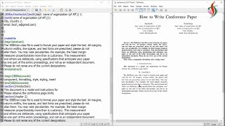 Simple amp Easy way to write IEEE Conference paper in Latex [upl. by Gorman]