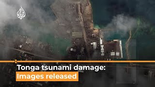 Tonga volcano and tsunami First pictures of aftermath  Al Jazeera Newsfeed [upl. by Beryl]