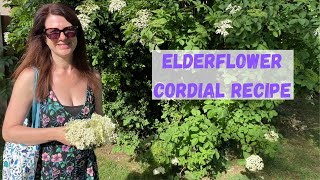 How To Make Elderflower Cordial  Elderflower Cordial Recipe [upl. by Chute]