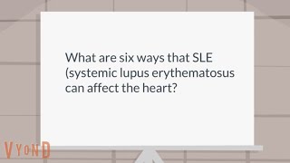 How can systemic lupus erythematosus SLE affect the heart [upl. by Jollenta]