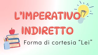 O IMPERATIVO INDIRETTO no italiano [upl. by Elocel]