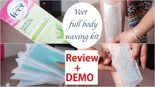 देखिये कैसे इस्तेमाल करे Veet waxing strips full review  demo price [upl. by Nnylatsyrk235]