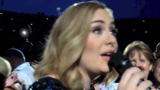 ADELE  Hello  entrance LiveArena di Verona Italy [upl. by Ahteres356]