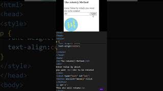 Rotate coding javascript [upl. by Buckels284]