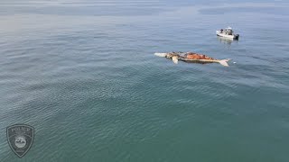 Humpback whale carcass from removed from Kennebunk [upl. by Airtal768]