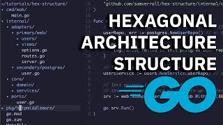 Hexagonal Architecture In Golang  Full Structure Example [upl. by Eula]