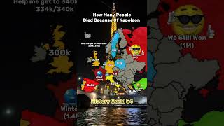 How Many People Died Because Of Napoleon Credit NorthMapper2 europe mapper capcut mapping [upl. by Einehpets]