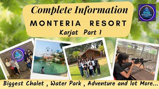 Monteria Resort Near Mumbai I Adventure Activities Zipline amp Waterpark  GetawayStaycation Karjat [upl. by Chessy]