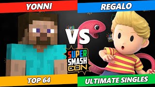 SSC 2022 Top 64  Yonni Steve Vs Regalo Lucas Smash Ultimate Tournament [upl. by Rena]