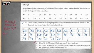 Boxplots  Beschreibende Statistik ★ Min Max und Quartile Median [upl. by Montano]