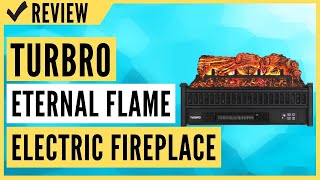 TURBRO Eternal Flame EF23PB Electric Fireplace Logs Review [upl. by Attekal]