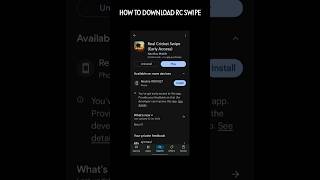 HOW TO DOWNLOAD REAL CRICKET SWIPE rcswipeshorts viralshorts [upl. by Carrel]