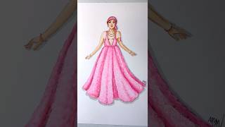 Mastectomy Fashion Illustration Breast Cancer Awareness Month 🩷 satisfyingart inclusiveart asmr [upl. by Eilrahc]