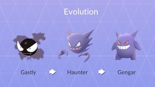 779CP Gastly Evolving into Gengar Complete Gengar Evolution Chain [upl. by Ataner]