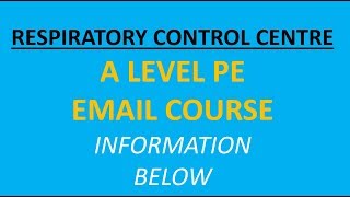 What is the Respiratory Control Centre  A Level PE [upl. by Odnalor]