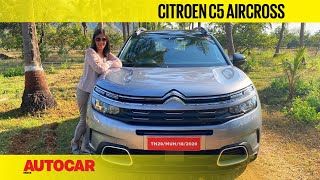 2021 Citroen C5 Aircross review  French revolution  First Drive  Autocar India [upl. by Ppilihp]