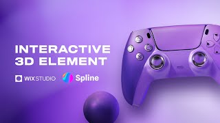 Interactive 3D elements  Wix Studio x Spline [upl. by Benjy]