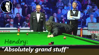 quotJust talent and touchquot Hendry  Ronnie OSullivan vs Neil Robertson  2021 Grand Prix Final ‒ S1 [upl. by Us]