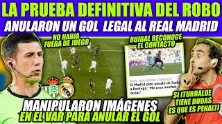 EL REAL MADRID SACA LA PRUEBA DEFINITIVA SE MANIPULARON IMÁGENES EN EL VAR ¡NO ERA FUERA DE JUEGO [upl. by Festus]