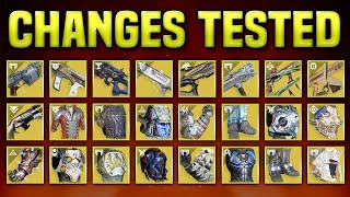 ALL EXOTIC UPDATES TESTED in Episode Revenant Armor amp Weapon Overhauls 【 Destiny 2 】 [upl. by Naitsihc985]