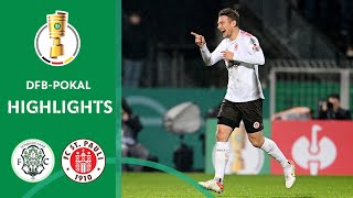 St Pauli makes it through to the quarterfinals FC Homburg  FC St Pauli 14  DFBPokal 2324 [upl. by Nomi]