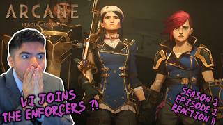 VI JOINS THE ENFORCERS  Arcane Season 2 Episode 1 REACTION [upl. by Attolrac456]