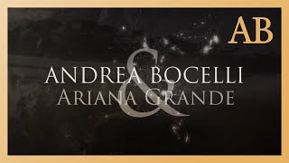 Andrea Bocelli amp Ariana Grande  E Più Ti Penso Official Lyric Video [upl. by Ahsait]