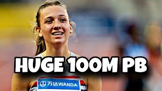 Femke Bol Smashed Her 100m Best  Track And Field 2024 [upl. by Zurheide]