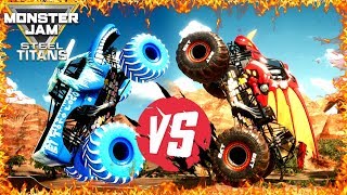 Monster Jam AllStar Challenge Freestyle Championship  Monster Jam Steel Titans [upl. by Tneciv]