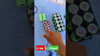 Liion vs Lifepo4 battery shorts battery [upl. by Suhcnip]