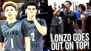 Lonzo Balls LAST High School Game SAVES State Title amp Undefeated Season Chino Hills v De La Salle [upl. by Alemac326]