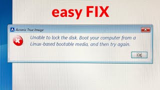 How To Fix Unable To Lock The Disk in Acronis True Image for Western Digital HDD SSD Cloning [upl. by Noreht942]