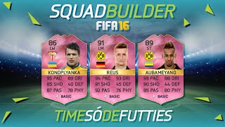 TIME DOS FUTTIES  SQUAD BUILDER  FIFA 16 [upl. by Rehpotsirahc]