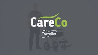 CareCo Aluminium Traveller Wheelchair Product Video [upl. by Judon]