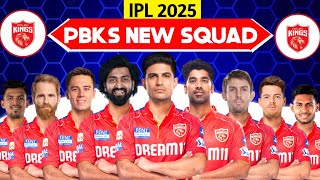 IPL 2025  Punjab Kings New Squad  Punjab Kings 2025 New Squad  PBKS 2025 Squad  PBKS Player 2025 [upl. by Darreg413]