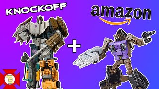 TRANSFORMERS Bruticus KnockOff amp Amazon Blast Off Review [upl. by Liatrice98]