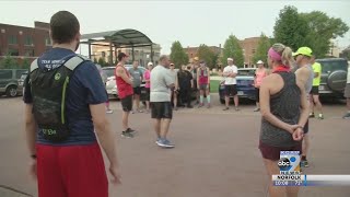 Runners Honor Mollie Tibbetts [upl. by Buckingham]