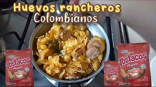 Cómo hacer HUEVOS RANCHEROS COLOMBIANOS mi VERSIÓN CON TOSTACOS [upl. by Meredeth]