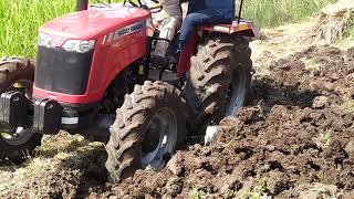 Massey Ferguson 9500 4wd smart series ploughing with lemken [upl. by Ahsercel]