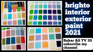 brighto paint shad cardinterior exterior color shad card  brighto shade card color mixing charts [upl. by Godfry]