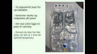 Peritonealdialyse CAPD Manuelt poseskift balance [upl. by Naoma]