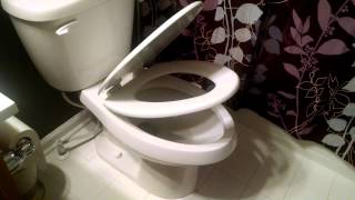 Bemis Slow Close Elongated Adjustable Toilet Seat in white [upl. by Borchers]