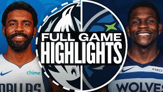 MAVERICKS at TIMBERWOLVES  FULL GAME HIGHLIGHTS  October 29 2024 [upl. by Keiko440]